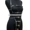 Ağı Bölgesi Açık Deri Fantezi Giyim, Deri Deri Body Harness - Brf790