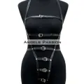Ağı Bölgesi Açık Deri Fantezi Giyim, Deri Deri Body Harness - Brf790