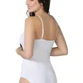 BEYAZ MI Emay 1415 Modal Cotton Çıtçıtlı İnce Askılı Body