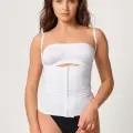 BEYAZ MI Emay 2030 Agraflı Göğsü Açık Atlet Korse