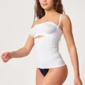 BEYAZ MI Emay 2030 Agraflı Göğsü Açık Atlet Korse