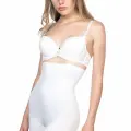 BEYAZ MI Emay 2056 Yüksek Bel Masajlı Uzun Paça Korse