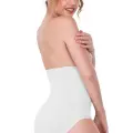 BEYAZ MI Emay 2080 Yüksek Bel Çıtçıtlı Slip Korse