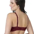BORDO MI Emay 188 C Pedli Dantelli Telli Toparlayıcı Sütyen