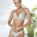 DEKOLTE SÜTYEN VE STRİNG TAKIM MİNT YEŞİLİ (MGP31772)