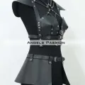 Deri Elbise Harness, Deri Etek Ve Göğüs Elbise - Brf1371