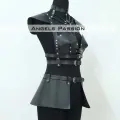 Deri Elbise Harness, Deri Etek Ve Göğüs Elbise - Brf1371