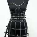 Deri Etek Ve Deri Göğüs Harness Takım, Cosplaywear - Brf1013