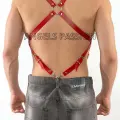 Deri Pantalona Bağlanan Seksi Erkek  Harness - Brfm11