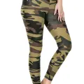 Derya Kurşun Kamuflaj Desenli Uzun Kadın Tayt 443