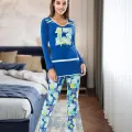 Derya Kurşun Uzun Kol Kadın Pijama Takım 1118