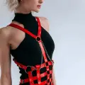 Elbise Üzeri Deri Kemer, Deri Elbise Kemeri, Deri Korse Harness - Brf1072