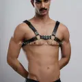 Erkek  Deri Fantazi Göğüs Harness - Brfm8