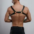 Erkek  Deri Fantazi Göğüs Harness - Brfm8