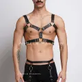 Erkek  Deri Göğüs Harness Ve Bacak Harness Takım - Brfm195