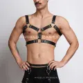 Erkek  Deri Göğüs Harness Ve Bacak Harness Takım - Brfm195