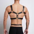Erkek  Deri Göğüs Harness Ve Bacak Harness Takım - Brfm195