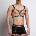 Erkek  Deri Göğüs Harness Ve Bacak Harness Takım - Brfm195