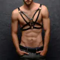 Erkek  Göğüs Üzeri Deri Harness - Brfm104