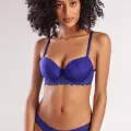 Garland Big Size Plunge Bra, Saks Mavi Konforlu Ve Şık Sütyen