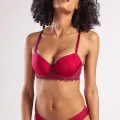 Garland Big Size Plunge Bra, Şarap Rengi Konforlu Ve Şık Sütyen