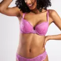 G.colors Balconette Foam Push Up Bra, Koyu Pembe Konforlu Ve Şık Sütyen