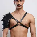 Gladyatör Harness, Tek Omuz Deri Harness, Cosplay Kostüm, Savaşçı Kostüm - Brfm154