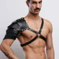 Gladyatör Harness, Tek Omuz Deri Harness, Cosplay Kostüm, Savaşçı Kostüm - Brfm154