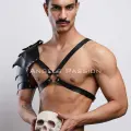 Gladyatör Harness, Tek Omuz Deri Harness, Cosplay Kostüm, Savaşçı Kostüm - Brfm154