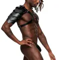 Gladyatör Omuz Harness, Tek Omuz Deri Aksesuar, Savaşçı Kostüm - Brfm154