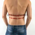 Göğüs Üzeri Erkek  Harness, Deri Erkek  Harness, Gay Harness Modelleri - Brfm1