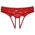 Kadın Kırmızı Dantelli Fantazi Külot