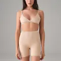 Kadın Ten Dikişsiz Popo Açık Kalça Dikleştirici Kısa Tayt Şort 8303