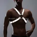 Karanlıkta Parlayan (reflektörlü) Erkek  Göğüs Harness, Parti Aksesuar - Brfm95