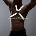 Karanlıkta Parlayan (reflektörlü) Erkek  Göğüs Harness, Parti Aksesuar - Brfm95