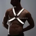 Karanlıkta Parlayan (reflektörlü) Erkek  Göğüs Harness, Parti Aksesuar - Brfm95