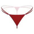 Lastikli Kırmızı Büyük Beden G String Tanga