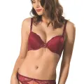 LYYN Brodeli Silikonlu Taşlı Sütyen Takım Kadın 5040