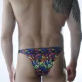 LYYN Erkek Renkli Desenli Brazillian Slip
