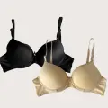LYYN Siyah-ten 2li Mikro Kumaş Push Up Dolgulu Balenli Günlük Destekli Sütyen