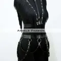 Püslüllü Deri Harness Takım, Püsküllü Elbise Aksesuarı - Brf768