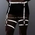 Reflektörlü (karanlıkta Parlayan) Erkek  Jartiyer, Erkek  Bacak Harness, Reflektörlü Pantolon Aksesuar - Brfm165