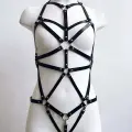 Seksi Deri Vücut Harness - Brf316