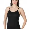 SİYAH MI Emay 1415 Modal Cotton Çıtçıtlı İnce Askılı Body
