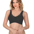 SİYAH MI Emay 181 C Dantelli Toparlayıcı Cotton Sütyen