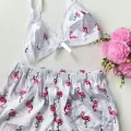 Şortlu Sexy Filamingolu Takım