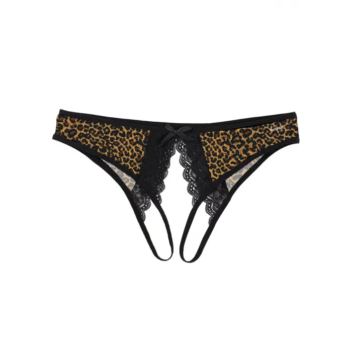 Ağı Açık Leopar Desenli Fantazi Bato Külot