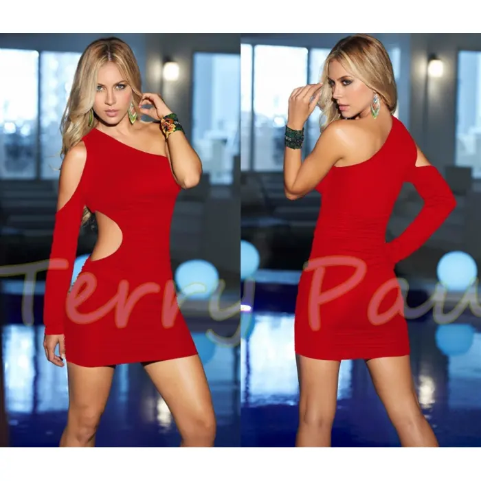 B100756 Özel Kesim Mini Elbise