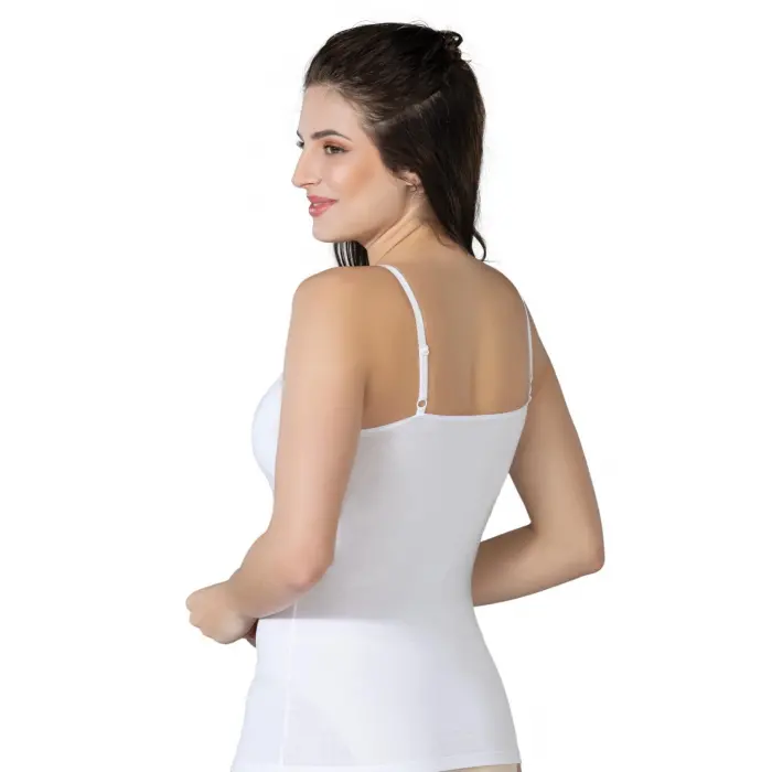 BEYAZ MI Emay 1412 Modal Cotton Kaplı Atlet