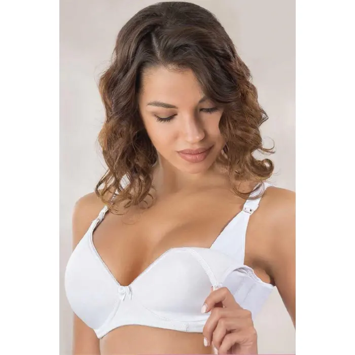 BEYAZ MI Emay 166 C Balenli Pedli Emzirme Sütyen